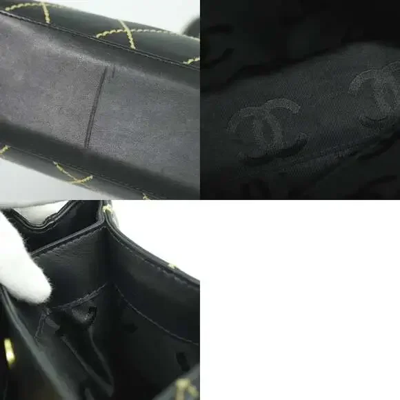 Chanel Quilted Leather Surpique Tote Black - Picture 7 of 7